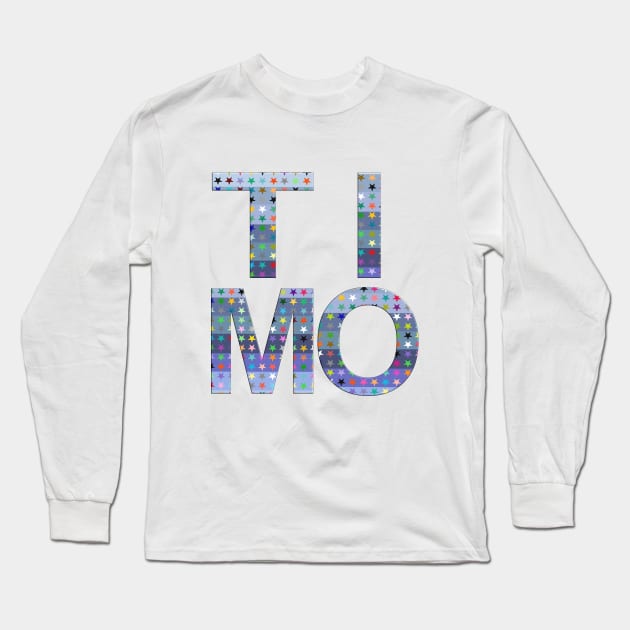 Timo, name, typography Long Sleeve T-Shirt by Furashop